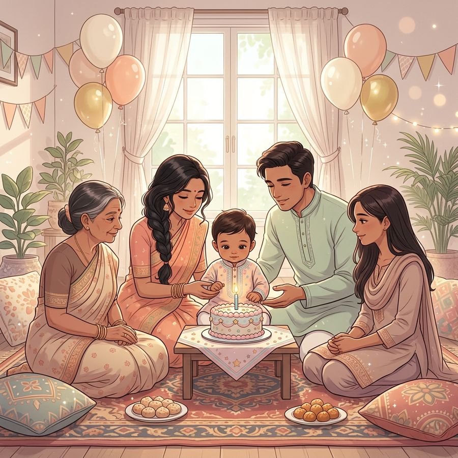 বাচ্চার প্রথম জন্মদিন