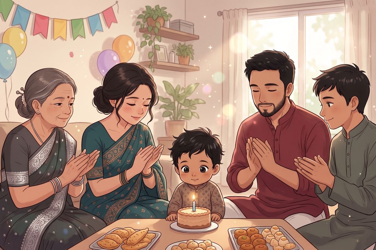 ভাতিজার প্রথম জন্মদিন