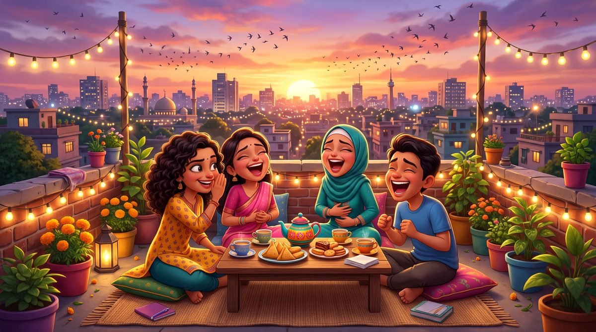 বন্ধুদের নিয়ে কৌতুক