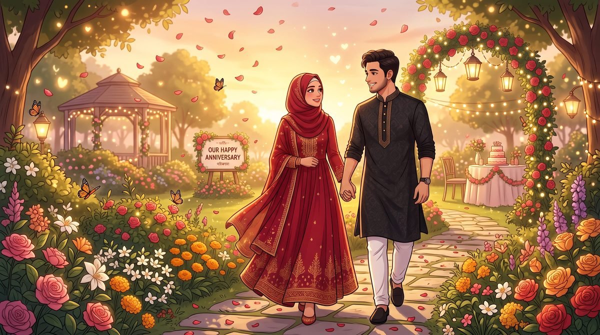 Marriage Anniversary Wishes (বিবাহ বার্ষিকীর ইংরেজি বার্তা)