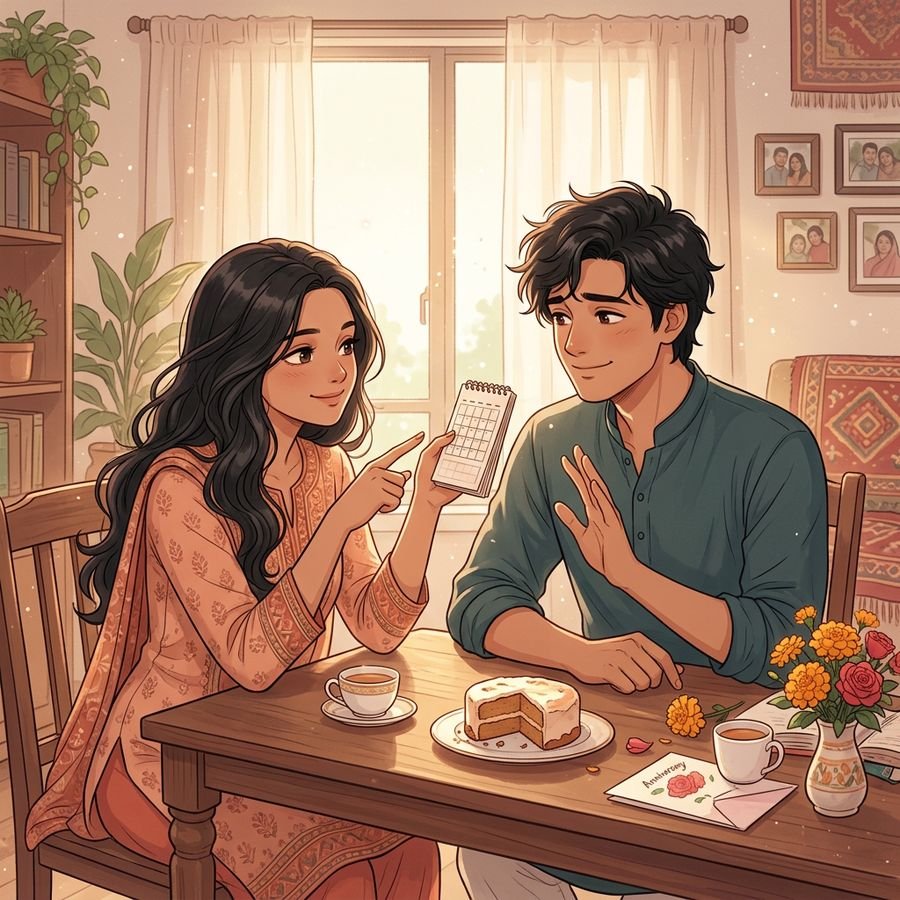 বিবাহ বার্ষিকীর ফানি মুহূর্ত