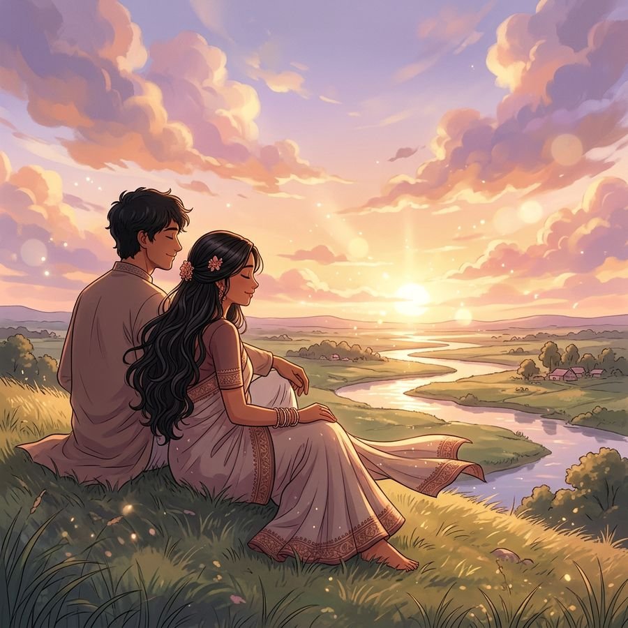 শেষ বিকেলের রোমান্টিক সূর্য